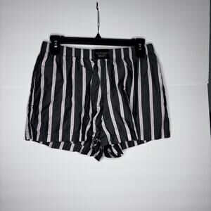 VICTORIA'S SECRET PINK & BLACK‎ STRIPED SLEEP SHORTS SIZE S